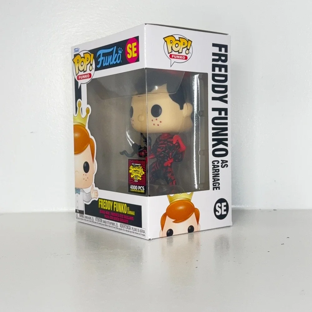 Funko Pop Freddy Funko as Carnage SE 2022 Blacklight Battle LE 4000